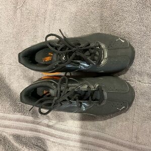 Puma Black and Orange Sneakers